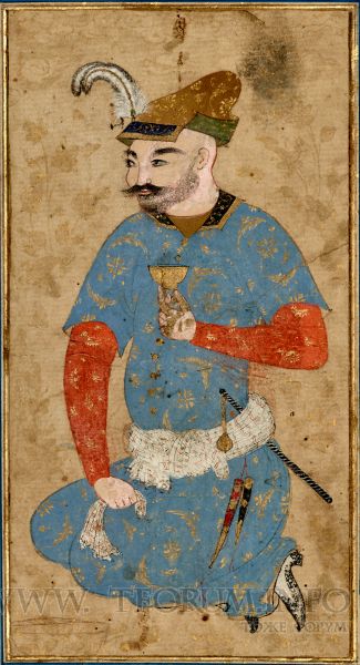 Miniature painting - a Turkman prince