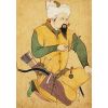 Reza Jahangir Shah Miniature Painting Of Turkoman Or Mongol Chief Holding Arrow Men Middle aged Mongols Males