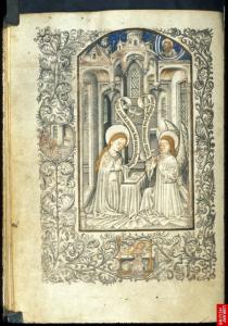 Annunciation, book of hours (Harley 2915, fol. 14v), c. 1440-1450.jpg