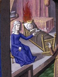 Harley 4374 f.39v Valerius Maximus, translated by Simon de Hesdin and Nicholas de Gonesse, Les Fais et les Dis des Romains et de autres gens (part 1, vol. 1)France, Central (Paris); between 1473 and c. 1480_рельеф 3.jpg