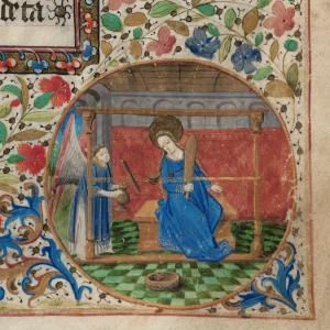 Catholic Church. Heures de Nôtre Dame (use of Troyes and Sens) manuscript, ca. 1470. MS Richardson 7. Houghton Library, Harvard University, Cambridge, Mass..jpg