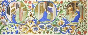 Book of hours. MS M.453 fol. 30v, Detail, lower margin ( 37 out of 141 imaged.).jpg