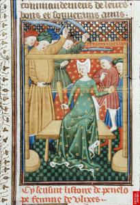 Penelope (fol. 45v), De claris mulieribus (British Library Royal 16 G V), c. 1440.jpg